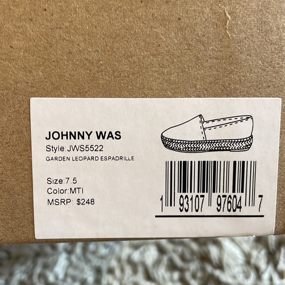 NIB Johnny Was Garden Leopard Espadrilles - Picture 4 of 11